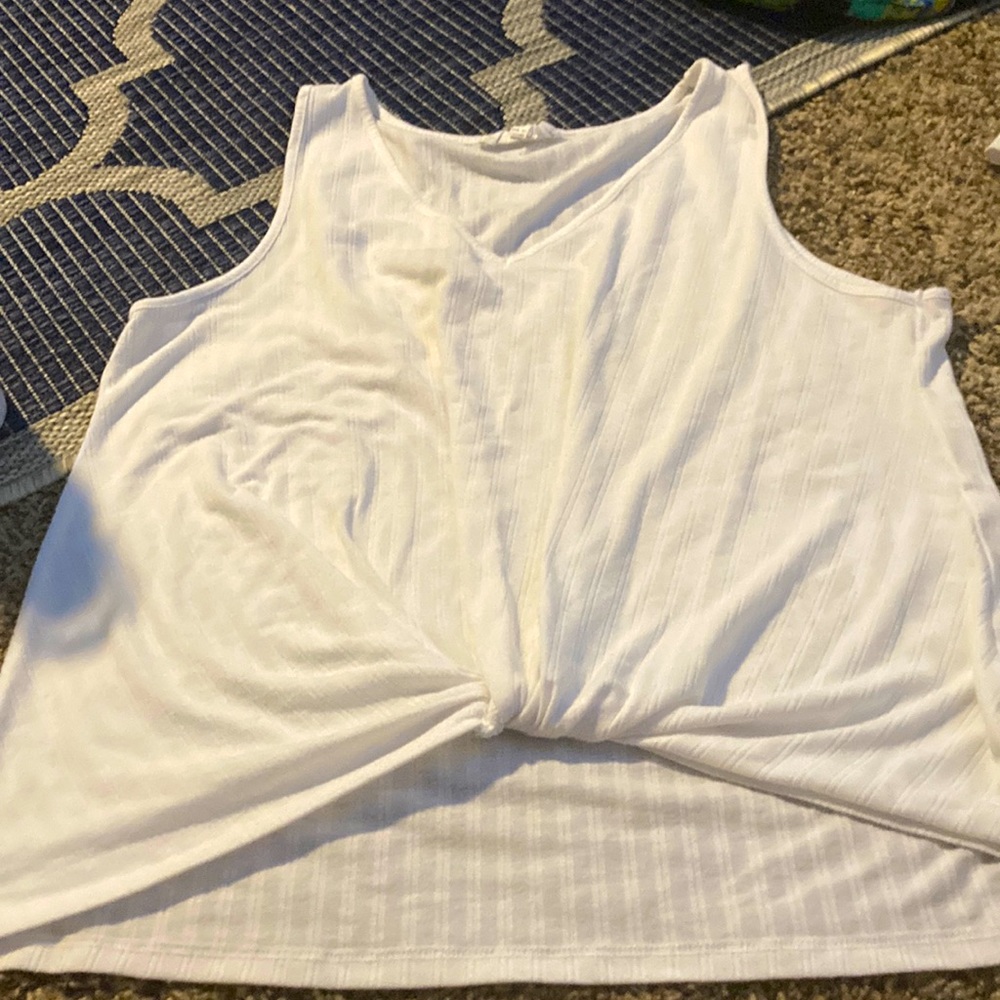 White tank top